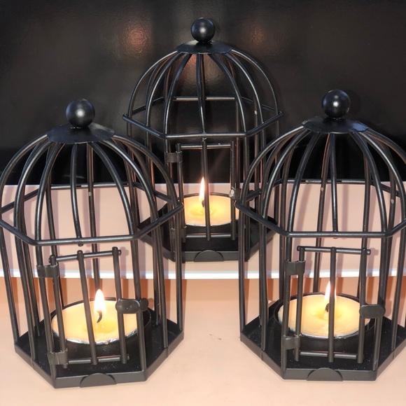 NWT Decorative Votive Candle Bird Cages - Picture 1 of 1